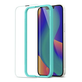 ESR iPhone 13 Pro Max フィルム Mini 液晶保護 強化ガラス 簡単貼り付けガイド枠付き 頑丈 スクリーン保護 硬度9H 飛散防止 指紋防止