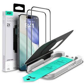 ESR 2枚入り iPhone ガラスフィルム iPhone17 フィルム iPhone17pro ガラスフィルム iPhone16Pro フィルム iPhone17pro iPhone17promax iPhoneAir 保護フィルム 指紋防止 全面保護 液晶保護フィルム