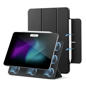 ESR iPad ケース タブレット スタンド マグネットカバー iPad Air 5 4 調節可能 タブレット スタンド 三つ折り