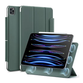 ESR iPad ケース タブレット スタンド マグネットカバー iPad Pro 11 第4/3/2世代（2022/2021/2020） 調節可能 タブレット スタンド 三つ折り