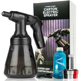 CARTON SUPER DRY FOAM 電動フォームガン カートン 洗車 泡洗車 脱着式バッテリー Type-C 充電式 防水 防水性能 IPX6 溶剤耐性 ph2~14対応 静音設計 濃密泡 日本語説明書 アルカリ性シャンプー 250mL付き