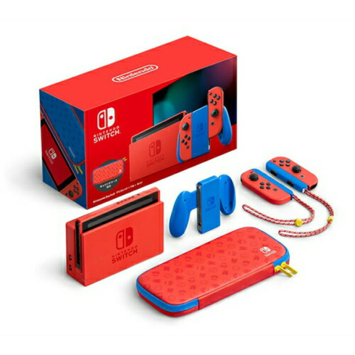 楽天市場】Nintendo Switch マリオレッド×ブルー セット【まとめ買い 