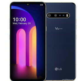 【美品】LG V60 ThinQ 5G Dual Scree128G クラッシーブルー SIMフリー 赤ロム永久保証