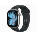 【新品未開封】Apple Watch Series 11 GPSモデル 46mm MEV44J/A [スペースグレイ・ブラックスポーツバンド M/L]【日曜…
