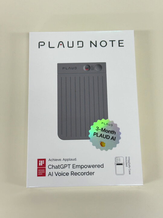 楽天市場】【新品未開封】PLAUD NOTE ChatGPT連携 AIボイスレコーダー  