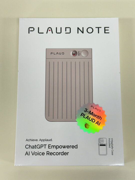 楽天市場】【新品未開封】PLAUD NOTE ChatGPT連携AIボイスレコーダー  