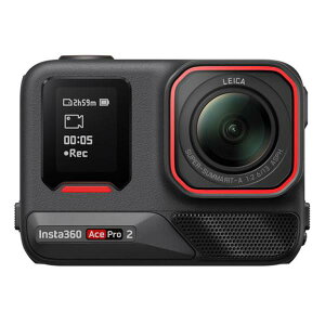 �y�V�i�zInsta360 Ace Pro 2 [�u���b�N]1.3�C���`�Z���T�[���� 8K�B�e �f���A��AI�`�b�v 2.5�C���`�t���b�v���^�b�`�X�N���[�� ��u���␳ 12m�h�� CINSBBGA-SB �y���j���ȊO���������z�y���������z