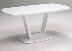 【送料無料】鏡面仕上げ　テーブルのみ　高級モダンダイニングテーブル　汚れに強い　ホワイト　清潔感　160センチ幅 新生活