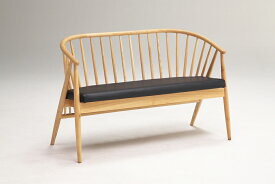 人気商品　アッシュ無垢　ベンチチェア1脚単品　曲線美　ライン美　和にも洋にも　完成品　ナチュラル色　北欧風　モダンチェアー　カーブチェアー　天然杢　木製ダイニング ベンチチェアー ナチュラル ブラウン 木製 椅子 玄関渡し