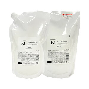 ナプラ エヌドット N. シアシャンプー スムース 750mL 詰め替え用 + シアトリートメント スムース 650g 詰め替え用 リフィル しっとりタイプ 各1個 セット