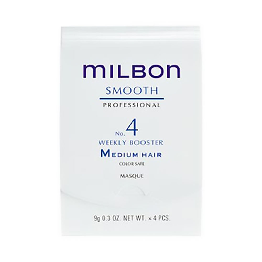 ミルボン スムース No.4 ミディアムヘア 9g×4本 ウィークリーブースター ヘアトリートメント グローバルミルボン スムース  milbon【メール便】 | ビューファ