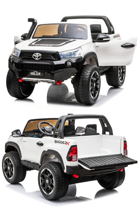 楽天市場】史上最強の4WD 乗用玩具乗用ラジコン TOYOTA HILUX RUGGED X 