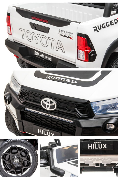 楽天市場】史上最強の4WD 乗用玩具乗用ラジコン TOYOTA HILUX RUGGED X 