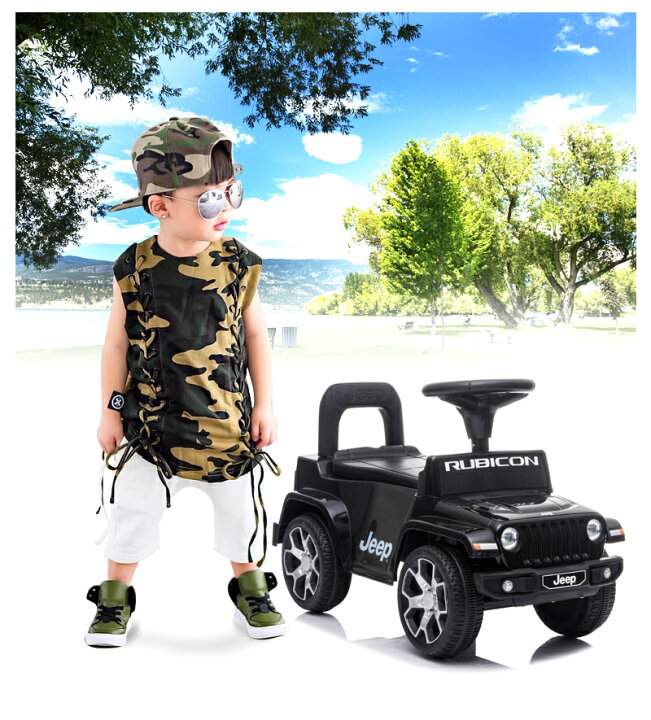 楽天市場】乗用玩具 足けり 乗用玩具 ジープ ラングラー ルビコン JEEP 