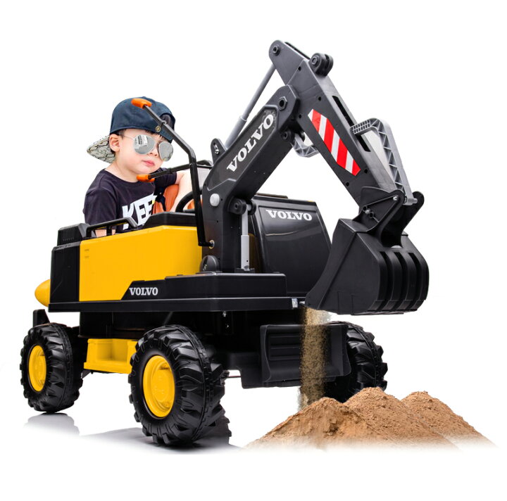 楽天市場】乗用ラジコン ショベルカー ボルボ VOLVO EXCAVATOR 2WD 
