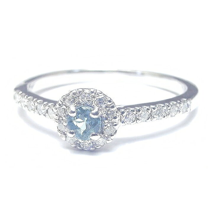 楽天市場】アクアマリン 一粒 ダイヤ 0.17ct【SIクラス G-Hカラー 