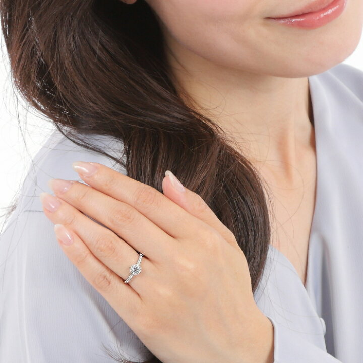 楽天市場】アクアマリン 一粒 ダイヤ 0.17ct【SIクラス G-Hカラー 