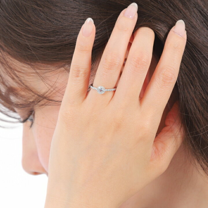 楽天市場】アクアマリン 一粒 ダイヤ 0.17ct【SIクラス G-Hカラー 