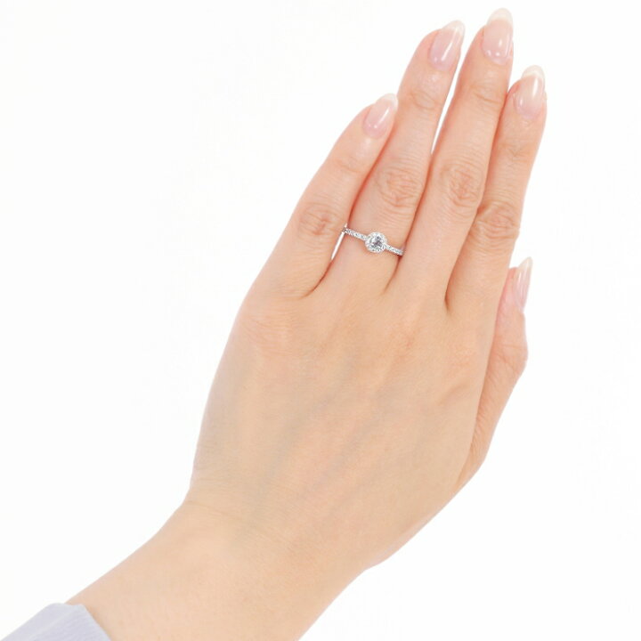 楽天市場】アクアマリン 一粒 ダイヤ 0.17ct【SIクラス G-Hカラー 