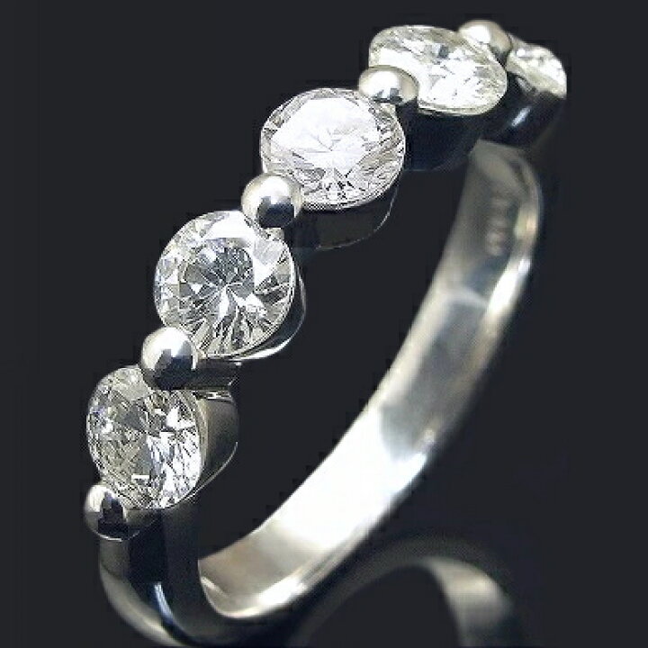 楽天市場】ダイヤモンド エタニティリング ダイヤ リング 1ct【VVS1 F  