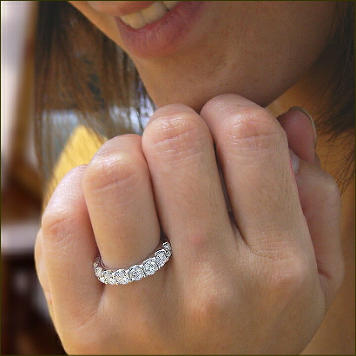楽天市場】2.0ct 2カラット ダイヤモンド エタニティリング ダイヤ 