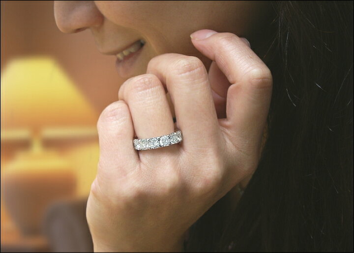 楽天市場】3.0ct 3カラット ダイヤモンド エタニティリング ダイヤ 