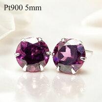 楽天市場】プラチナ ピアス（種類（宝石）ガーネット）（ピアス 