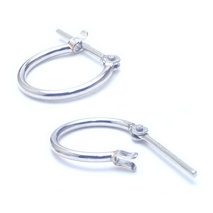 楽天市場】プラチナ ピアス Pt900 フープ ピアス 1.0cm×1.0mm【フープ 