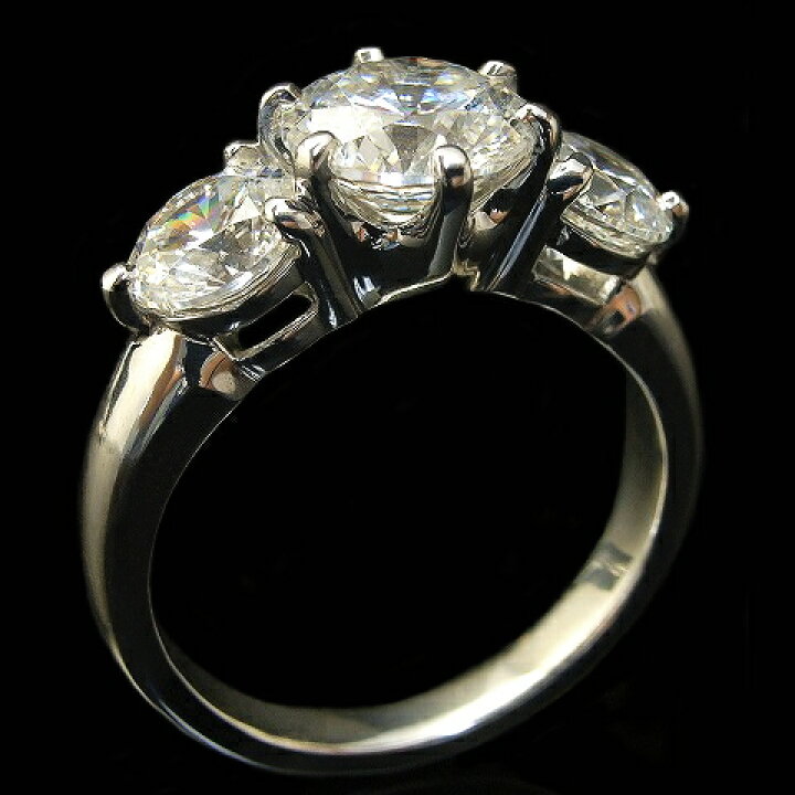 楽天市場】2ct【中石 1ct SIクラス(カーボン無し）Gカラー 脇石1ct 