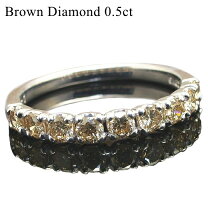 楽天市場】ブラウンダイヤ 0．5ct リングの通販