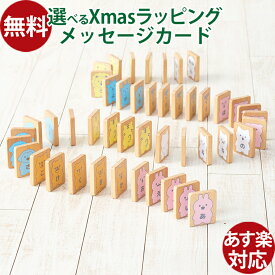 知育玩具 木のおもちゃ ニチガン どうぶついっぱい！あいうえおドミノ 18か月 ドミノ倒し 積み木 出産祝い 男の子 女の子 おうち時間 子供 動物