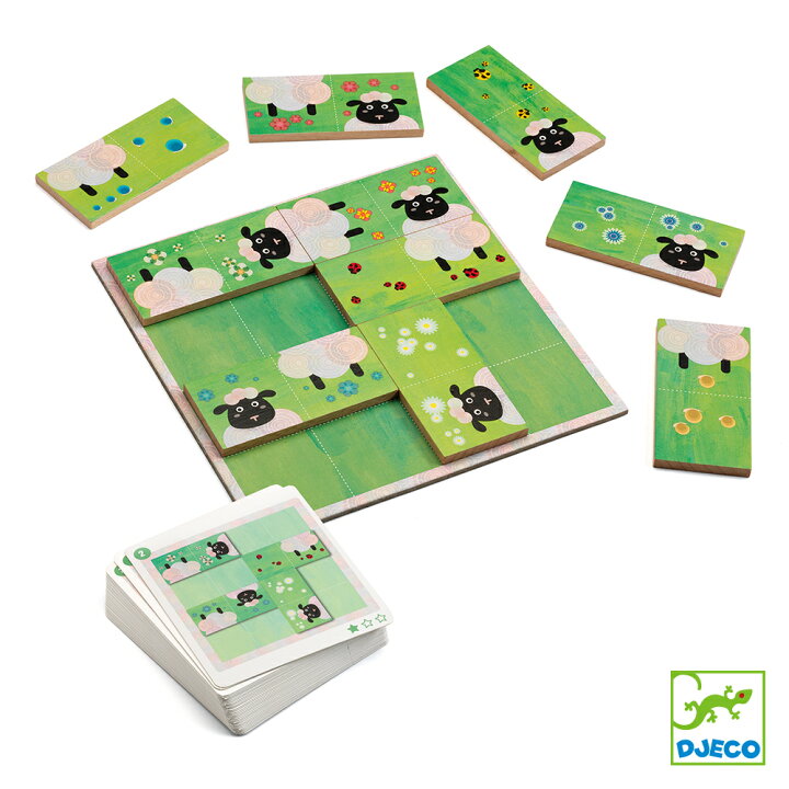 楽天市場 絵合わせ カードゲーム パズル 羊 おもちゃ 知育玩具 子ども 大人 5歳 プレゼント かわいい おしゃれ Djeco ジェコ シープロジック 知育玩具 クレオのもり