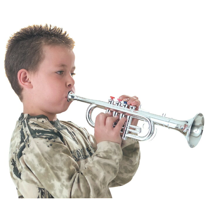 Bontempi シルバートランペット 男 8keys おしゃれ 男の子 4歳 5歳 誕生日プレゼント 女の子 42cm 幼児 音楽 女 3歳 おもちゃ 楽器玩具 誕生日 知育玩具 子供