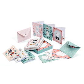 レターセット おしゃれ 大人 メッセージカード レターカード 猫 ハート 封筒 シンプル 可愛い 知育玩具 女の子 プレゼント | DJECO ジェコ ライティングセット ルシル |