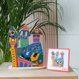 【ポイント5倍】クリスマス バランスゲーム 積み木 3歳 おもちゃ 木製 つみき 重ねる ブロック 子ども 知育玩具 バランスゲーム 積み木 3歳 おもちゃ 木製 つみき 重ねる ブロック 子ども 知育玩具 DJECO ジェコ ゼ スタックブーム