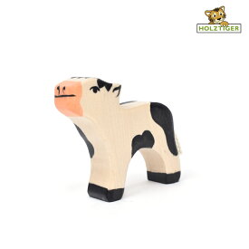 holztiger 木製玩具 動物 木製人形 3歳 ドイツ オブジェ ナチュラル 雑貨 玄関 インテリア インテリア 雑貨 おしゃれ プレゼント うし 丑 仔牛 HOLZTIGER ホルツタイガー カーフ ブラック