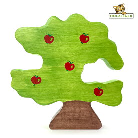 【ポイント5倍】クリスマス holztiger 木製玩具 動物 木製人形 3歳 ドイツ オブジェ ナチュラル 雑貨 玄関 おしゃれ プレゼント 木 りんごの木 鳥 ホルツティガー HOLZTIGER ホルツタイガー アップル ツリー フォー バード