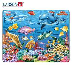 ジグソーパズル 海 魚 こども向け パズル 4歳 男の子 知育玩具 幼児 ジグゾーパズル 女の子 知育 3歳 子供 紙製 | LARSEN (ラーセン) コーラル リーフ 35PCS |
