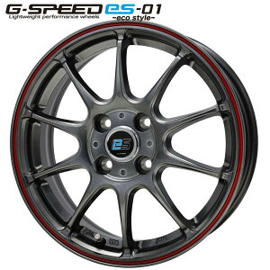 �z�b�g�X�^�b�t �W�[�E�X�s�[�h�iG�ESPEED�jG�X�s�[�h es-01 �G�R�X�^�C�� 15x5.5 +50 4H/100 HS/RED�i�n�C�p�[�V���o�[�����b�h���C���jGes-04 x4�{�@��5.2kg