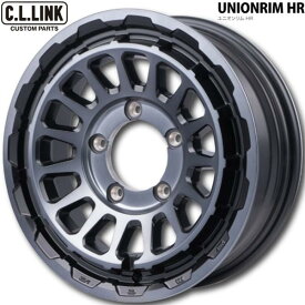 C.L.LINK/シーエルリンク【UNIONRIM HR】ユニオンリムHR 16x5.5 +20 5H/139.7 マットスモーククリア（MB/MSC）x4本