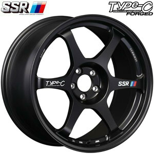 �y���ʌ���zSSR TYPE-C FORGED�y�^�C�vC �t�H�[�W�h�z18x8.5 �{44 5H/114.3 �X�v�����g�u���b�N�iSB�jx4�{