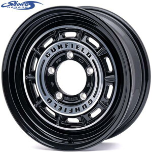showaGARAGE�y�V���E���K���[�W�zGUNFIELD�i�K���t�B�[���h�j16x5.5 +20 5H/139.7 �u���b�N�|���b�V���iW00211�jx4�{�@���W���j�[ JB64W/JB23W