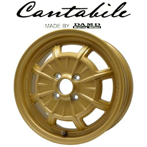 DAMD Cantabile�y�_���h�z�J���^�[�r�� 15x5.0 �{45 4H/100 �S�[���h�iGOLD�jx4�{�Z�b�g
