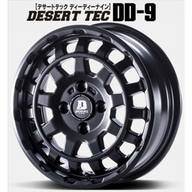 【デザートテック】DD-9 14x5.0 ＋35 4H/100 マットブラック（MB)x4本セット