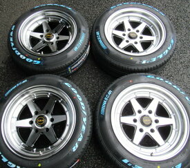 ★数量限定★ファブレス【ヴァローネ】FABULOUS BARONE XR-6 WIDE 1P 17x8.5 ＋19 6H/139.7 ブラックポリッシュ（BK/P）x4本 ※GOODYEAR EAGLE＃1 NASCAR PLUS（ナスカー プラス）215/60R17 109/107C LT規格 ホワイトレタータイヤ