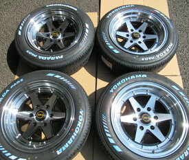 ★数量限定★ファブレス【ヴァローネ】FABULOUS BARONE XR-6 WIDE 1P 17x8.5 ＋19 6H/139.7 ブラックポリッシュ（BK/P）x4本 ※YOKOHAMA（ヨコハマタイヤ）PARADA（パラダ）PA03 215/60R17C 109/107C LT規格 ホワイトレタータイヤ