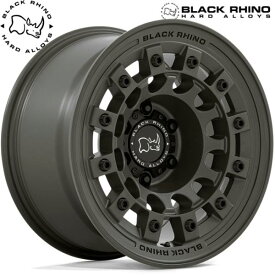 ★数量限定★ Black Rhino【ブラックライノ】FUJI（フジ）17x8.0 +38 5H/127 オリーブドラブグリーンx4本