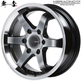 舞杏 BUAN JAPAN （カズキオート）KB RACING17【ケービーレーシング17】17x6.5 ＋38 6H/139.7 ハイパーブラック（HBK）x4本