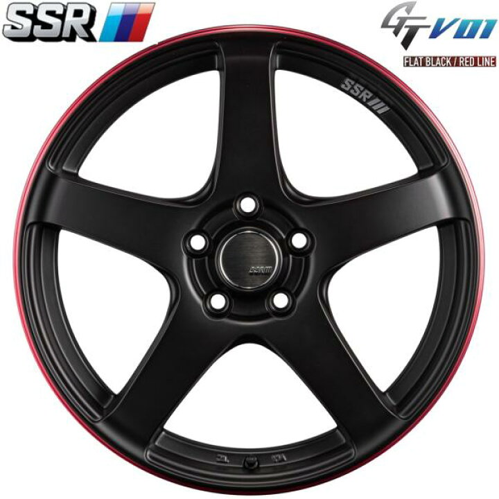 楽天市場】SSR GTV01【ジーティーブイゼロワン】18x8.5 +44 5H/100