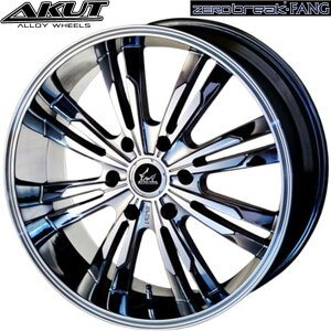 アクト【AKUT】ゼロブレイク ファング(ZEROBREAK FANG) 18x7.5 +50 6H/139.7 クロームポリッシュ(CRP)x4本